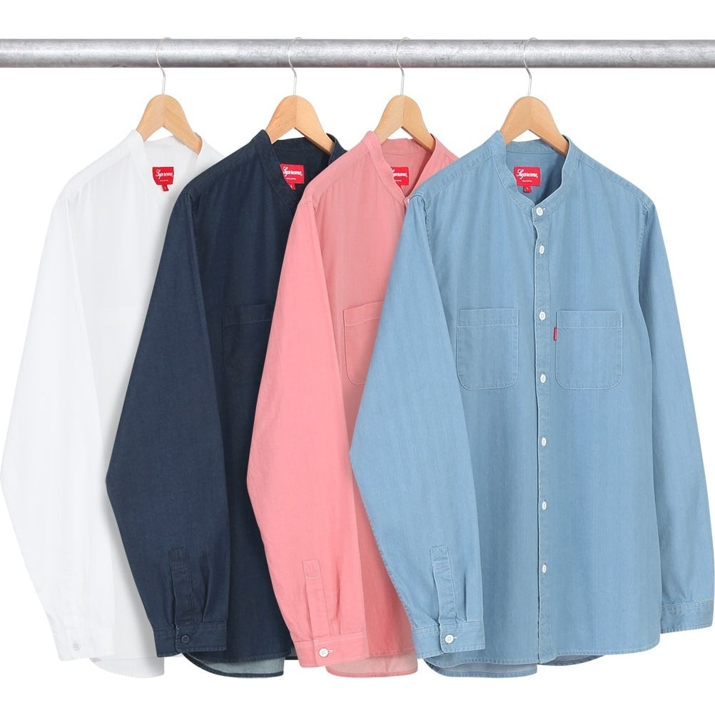 Supreme Denim Band Collar Shirt (spring/summer 2015)