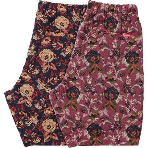Supreme Jacquard Flowers Belted Short