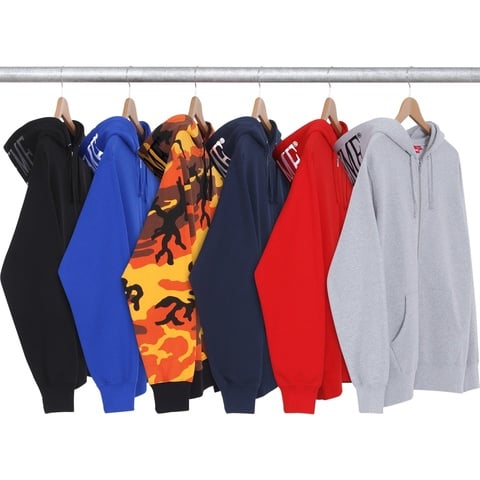 Supreme Hooded Foil Logo Zip Up