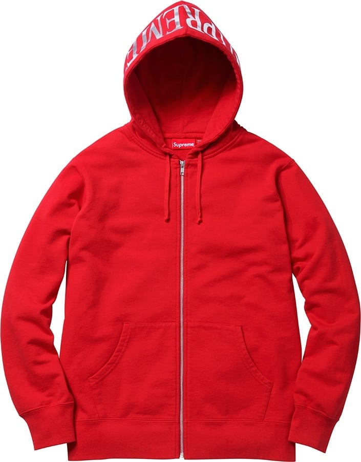 【supreme】Foil Hood Logo Zip Up Hoodie Supreme Hooded Foil Logo Zip Up (SS15)