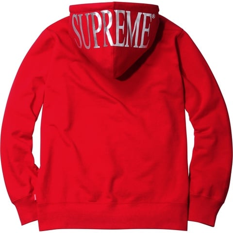 Hooded Foil Logo Zip Up - spring/summer 2015 - Supreme