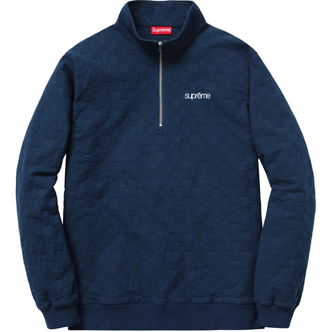 Supreme Herringbone Check Half Zip Pullover - Colorway