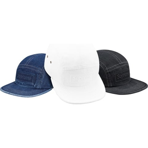 Supreme Embossed Stone Washed Camp Cap