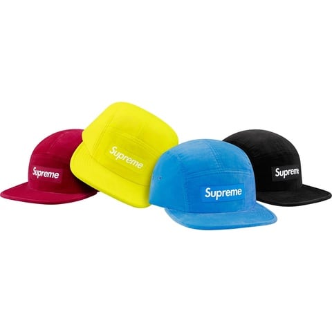 Supreme Neon Velour Camp Cap