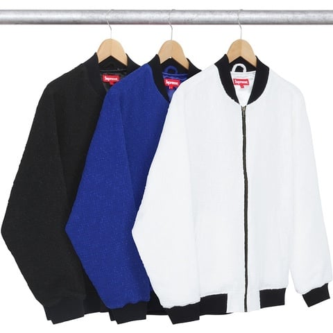 Supreme Bouclé Varsity Jacket