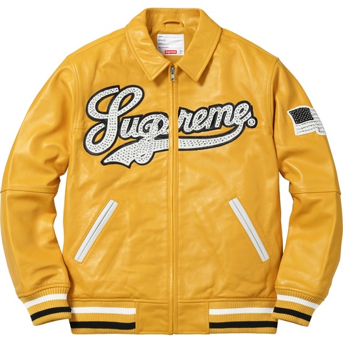 Supreme Uptown Studded Leather Varsity Jacket - Colorway