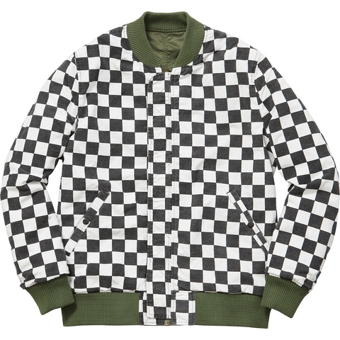 Supreme Reversible Checkered MA-1 - Colorway