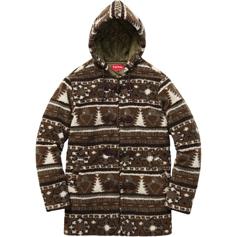 ジャケット・アウター Supreme Sherpa Fleece Toggle Jacket M Sherpa Fleece Toggle Jacket - spring/summer 2016 - Supreme