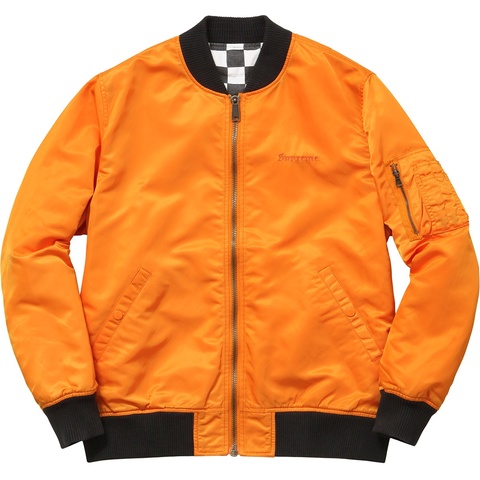 ジャケット・アウター Supreme reversible checkered MA-1 Reversible Checkered MA-1 - spring/summer 2016 - Supreme