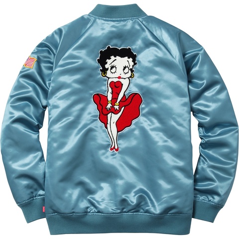 SUPREME 16SS Betty Boop Satin ブルゾン Supreme®/Betty Boop© Satin Club Jacket - Supreme