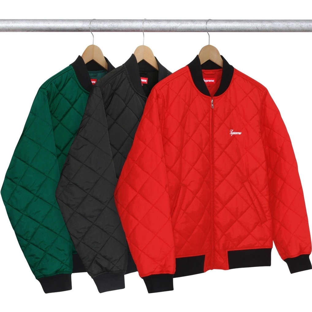 Supreme Sequin Patch Quilted Bomber (spring/summer 2016)