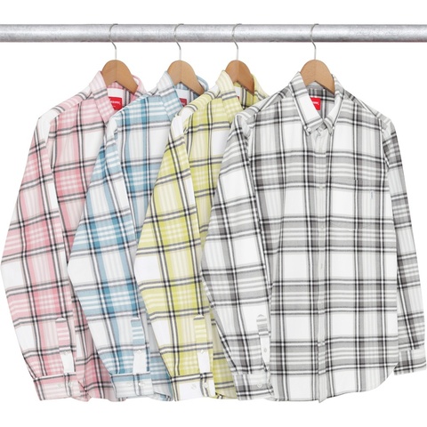 Supreme Box Plaid Flannel Shirt