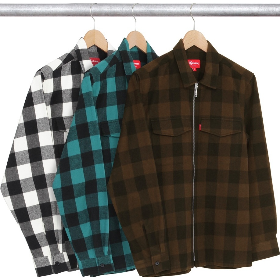 Buffalo Plaid Flannel Zip Shirt - SupremeCommunity