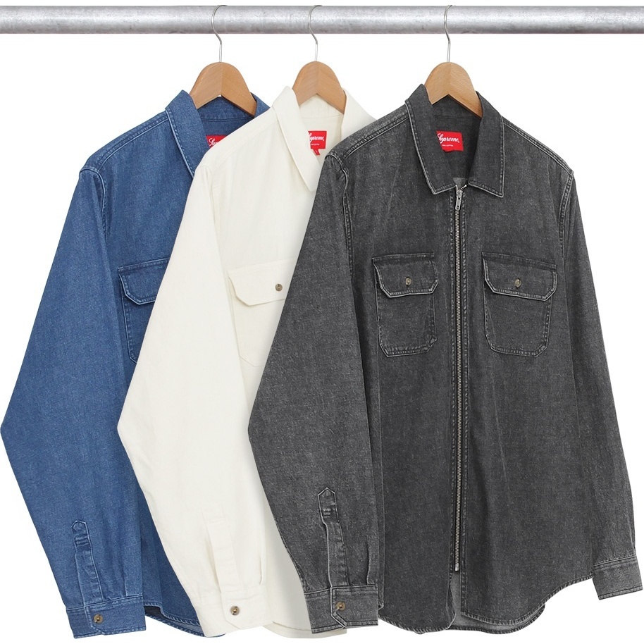 Supreme Denim Zip Shirt (spring/summer 2016)