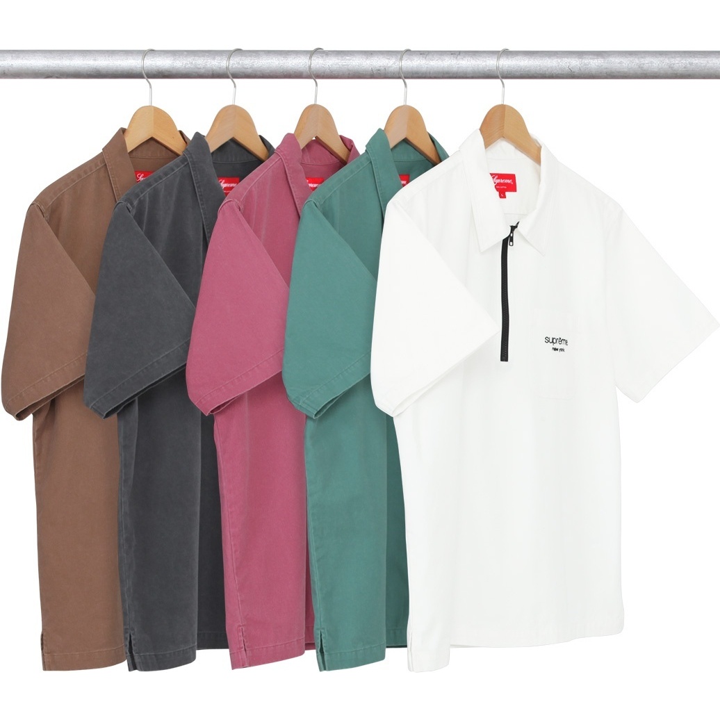 Supreme Twill Half Zip Shirt (spring/summer 2016)
