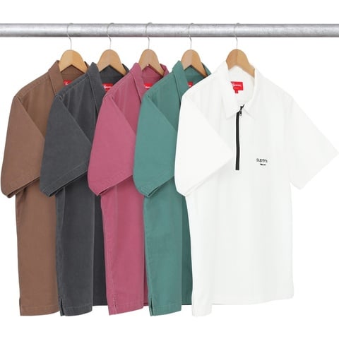 Supreme Twill Half Zip Shirt