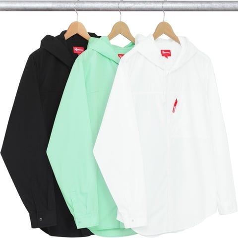 Supreme Hooded Snap Front Shirt