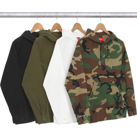 Supreme Hooded Ripstop Pullover Shirt
