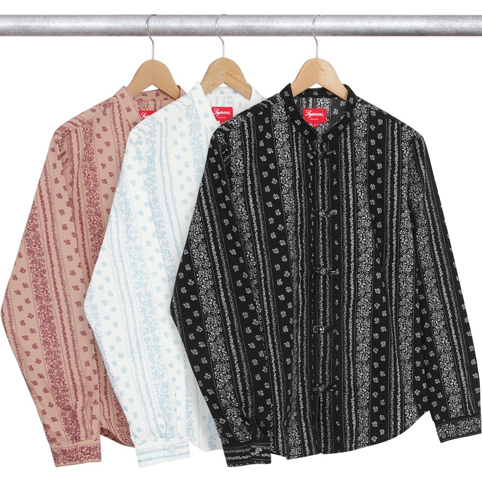 Supreme Toggle Band Collar Shirt (spring/summer 2016)