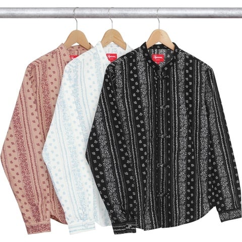 Supreme Toggle Band Collar Shirt