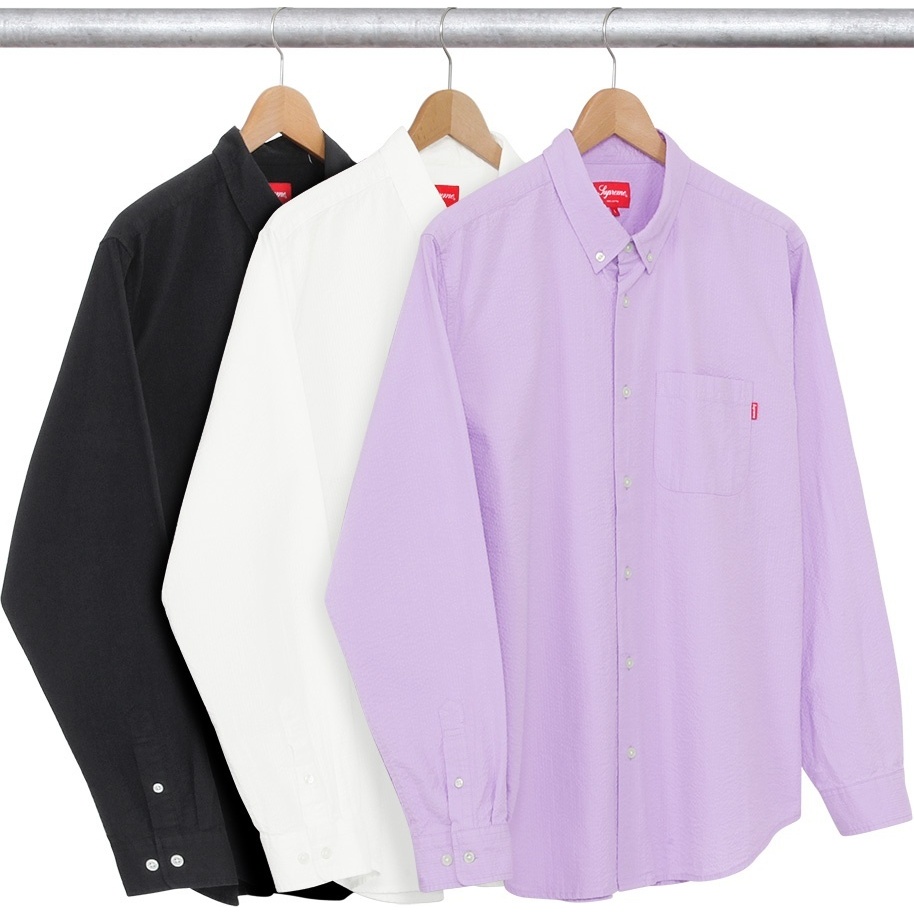 Supreme Tonal Seersucker Shirt (spring/summer 2016)