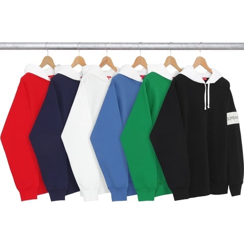 Supreme 2-Tone Hooded Crewneck Sweatshirt 