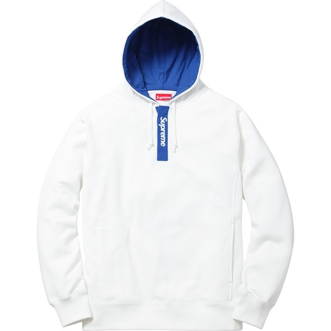 Supreme Contrast Placket Hooded Sweatshirt - Colorway