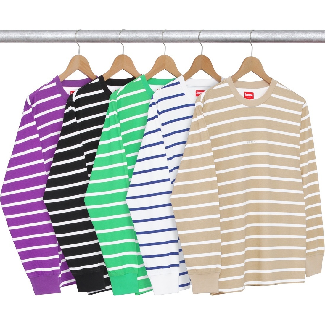 Supreme Printed Stripe L/S Top (spring/summer 2016)
