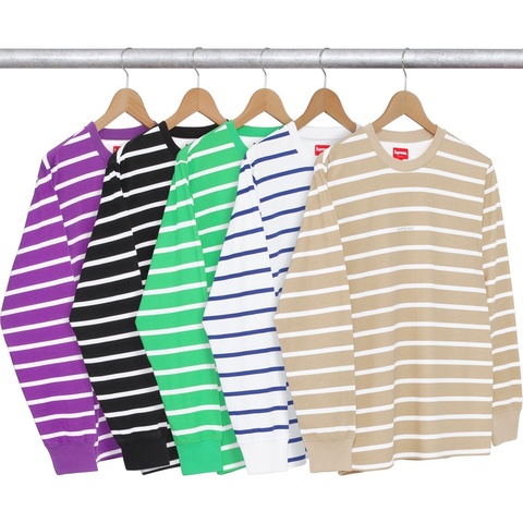 Supreme Printed Stripe L/S Top