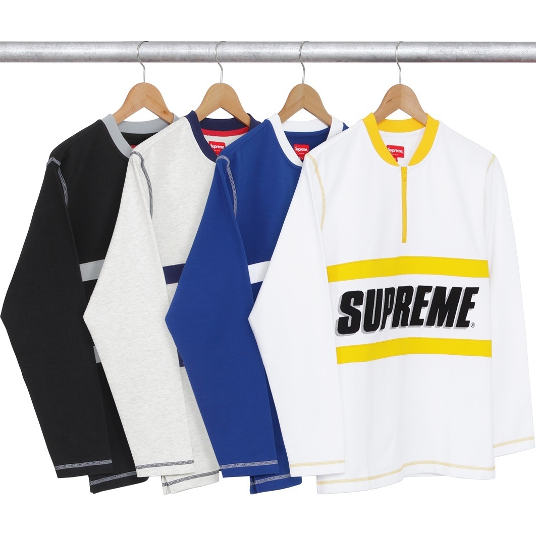 シュプリーム　Bar Logo Harf Zip Top Sサイズ Bar Logo Half Zip Top - spring/summer 2016 - Supreme