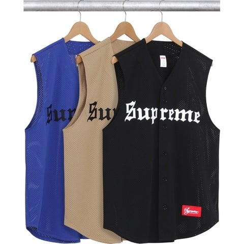 Sleeveless Baseball Jersey - spring/summer 2016 - Supreme