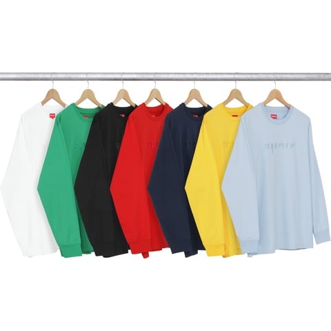 Supreme Tonal Embroidered L/S Tee