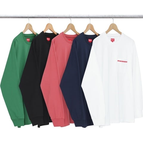 Supreme Woven Tape L/S Pocket Tee