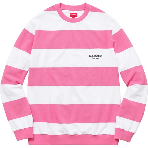 Striped Pique Crewneck - spring/summer 2016 - Supreme