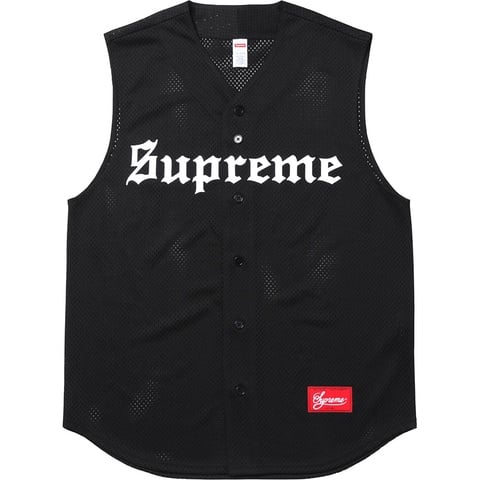 トップス Supreme Sleeveless Baseball Jersey Sleeveless Baseball Jersey - spring/summer 2016 - Supreme