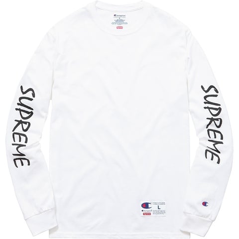 Supreme®/Champion® L/S Tee - spring/summer 2016 - Supreme