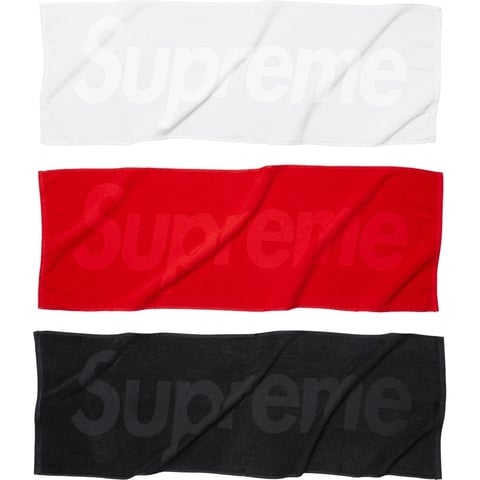 Supreme Terry Logo Hand Towel - $34.00