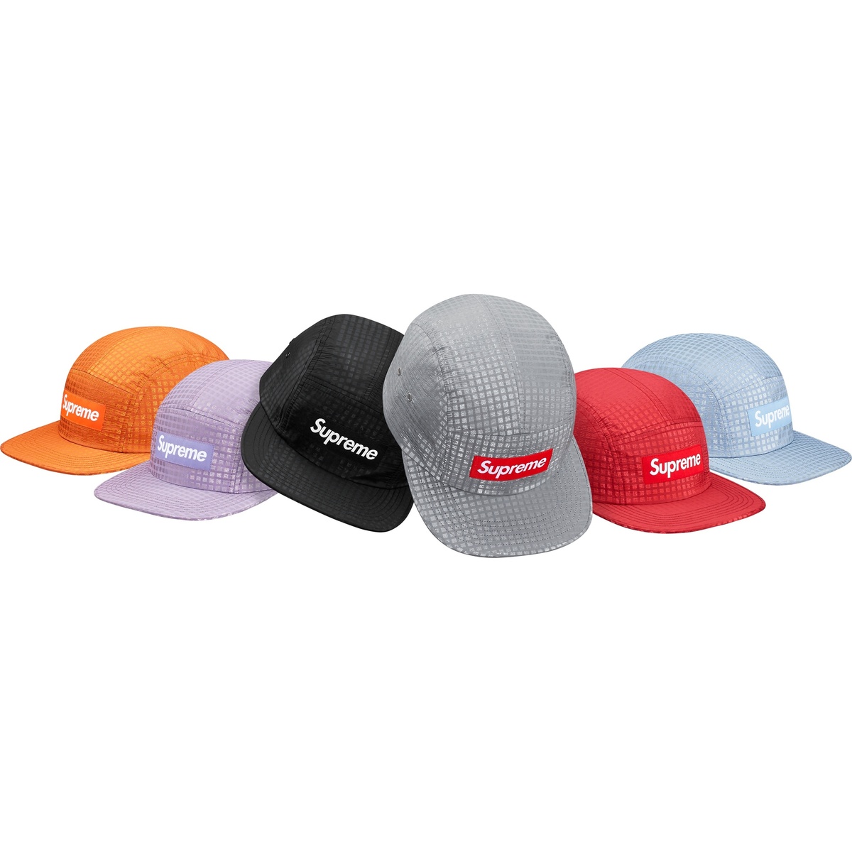 t*様 Supreme キャップ　ラメ Metallic Check Camp Cap - spring/summer 2017 - Supreme