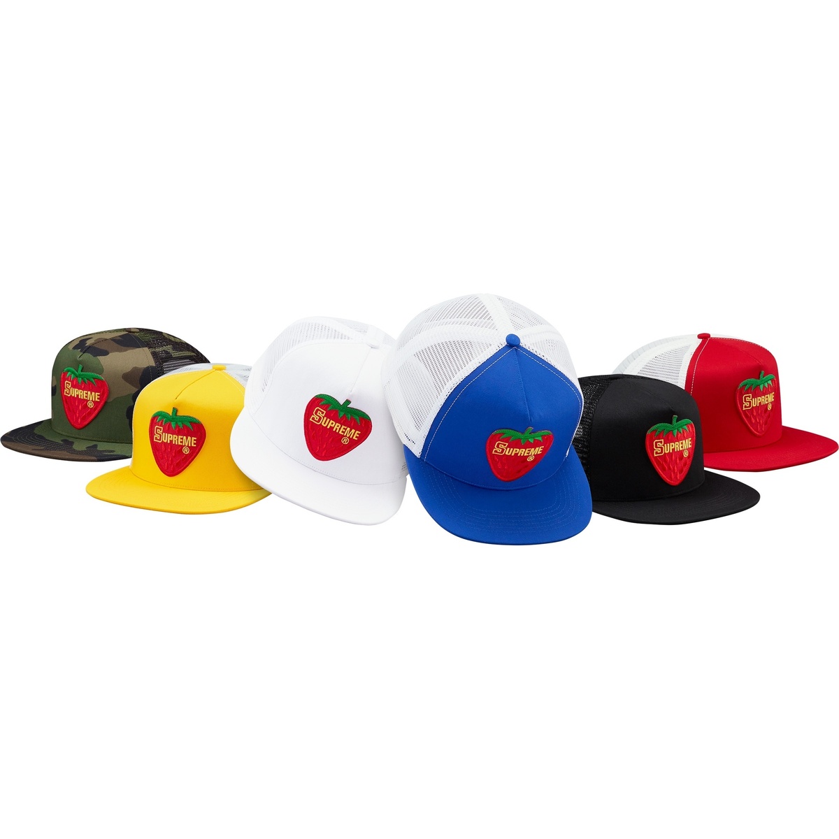 Supreme Strawberry Mesh Back 5-Panel (spring/summer 2017) - $40.00