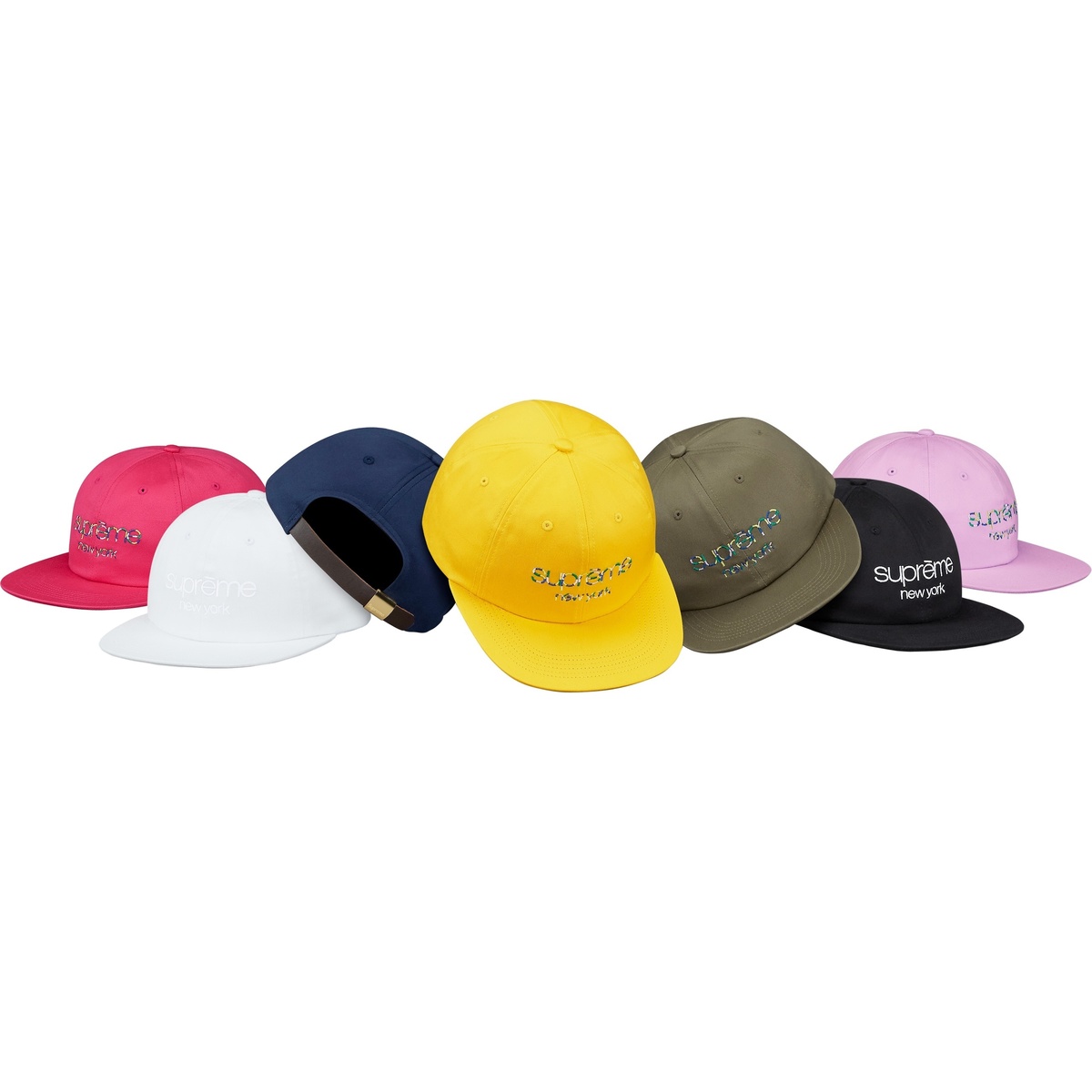 Supreme Multi Color Classic Logo 6-Panel (spring/summer 2017) - $48.00
