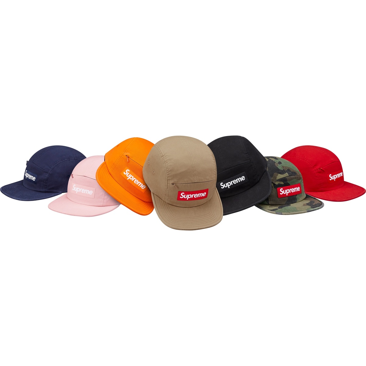 Supreme Front Panel Zip Camp Cap (spring/summer 2017) - $44.00