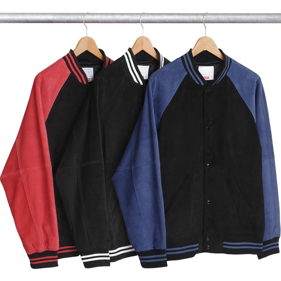 Suede Varsity Jacket - spring/summer 2017 - Supreme