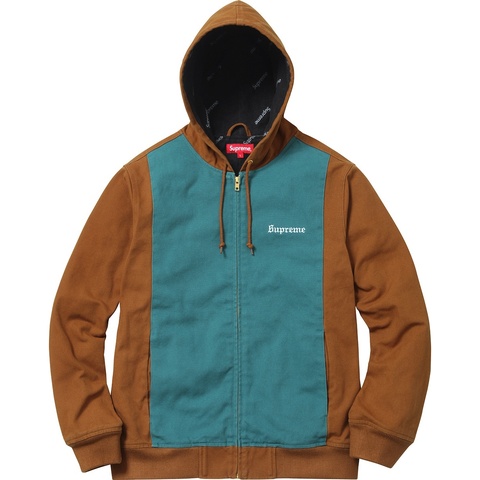supreme 2-tone hooded work jacket シュプリーム 2-Tone Hooded Work Jacket - spring/summer 2017 - Supreme