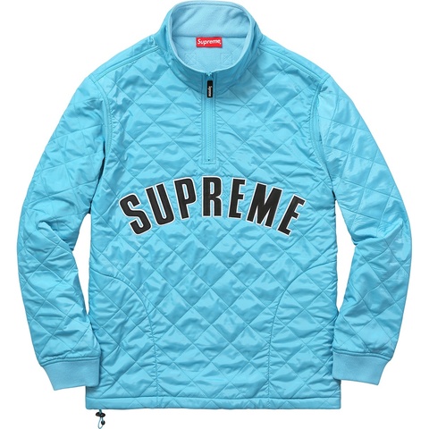 Supreme Arc Logo Quilted Half Zip Pullover - Colorway