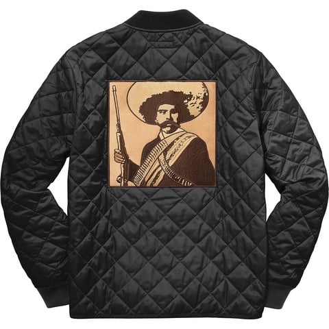 シュプリーム Zapata Quilted Work Jacket 黒 L Zapata Quilted Work Jacket - spring/summer 2017 - Supreme