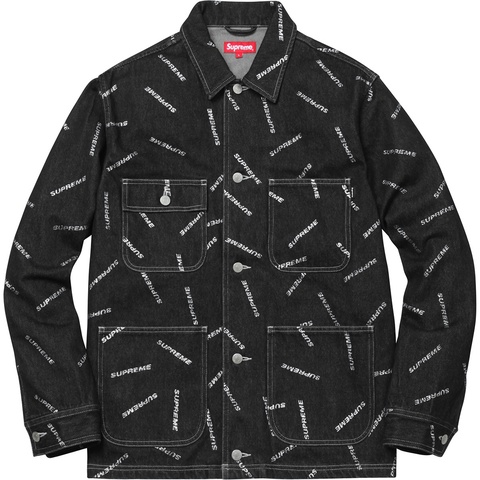 Supreme Denim Logo Chore Coat - Colorway