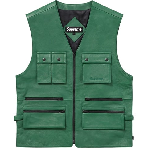 Supreme Leather Utility Vest - Colorway