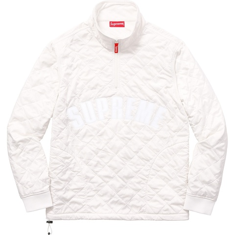 Supreme Arc Logo Quilted Half Zip Pullover - Colorway