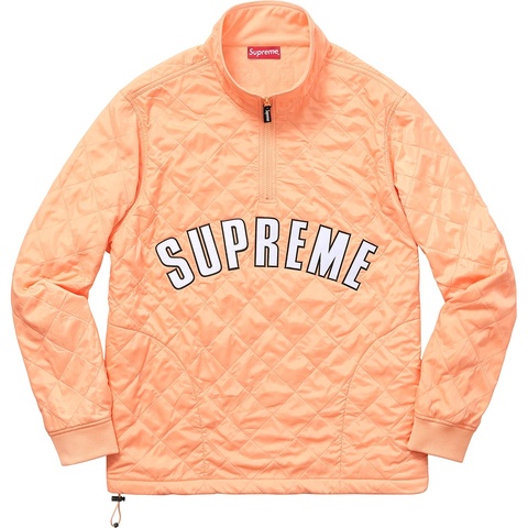 Supreme Arc Logo Quilted Half Zip Pullover - Colorway