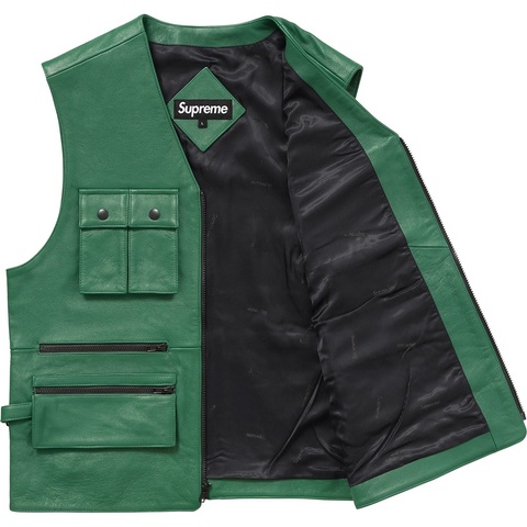 Supreme Leather Utility Vest - Colorway